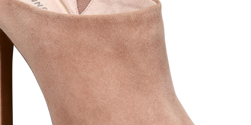 Kenneth Cole New York Riley 110 Camurça Bico Fino Mules Femininos Rosa Tamanho 8M