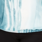 Blusa Alfani Feminina Plus Size com Cintura Elástica e Tie Dye Azul Tamanho XXL