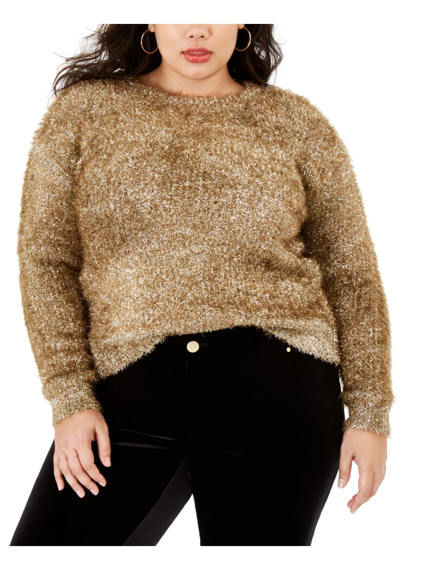 Suéter Dehlia Plus Size Feminino Rachel Roy Amarelo Tamanho 2X