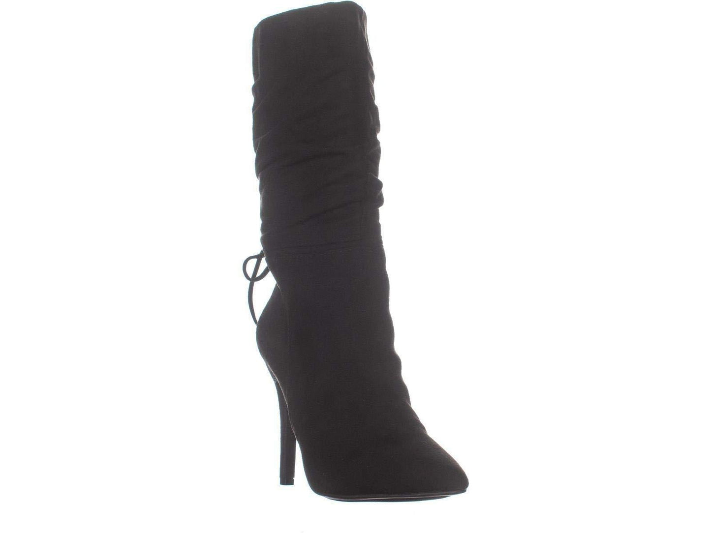 Zigi Soho Jeenie Fabric Feminino Bico Fino Cano Médio Moda Preto Tamanho 6,5 M