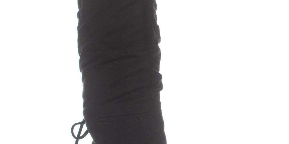 Zigi Soho Jeenie Fabric Feminino Bico Fino Cano Médio Moda Preto Tamanho 6,5 M