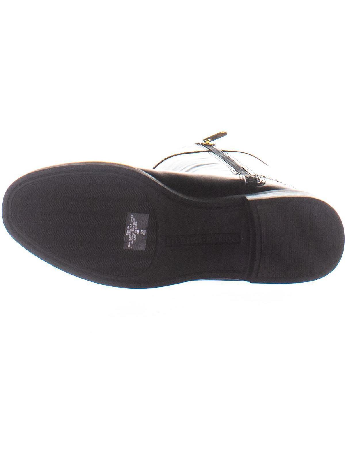Tommy Hilfiger Ilia4 Botas de montaria femininas de cano alto, pretas, tamanho 7 M