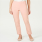 Calça feminina com controle de barriga e tachas JM Collection, laranja, tamanho X-S