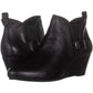 Botas de cano curto Anne Klein Abilene com bico fino e salto plataforma, pretas, tamanho 11 M