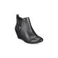 Botas de cano curto Anne Klein Abilene com bico fino e salto plataforma, pretas, tamanho 11 M