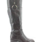 Botas femininas Alfani Briaah Fabric bico redondo joelho alto marrom tamanho 8,5 m