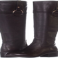 Botas femininas Alfani Briaah Fabric bico redondo joelho alto marrom tamanho 8,5 m