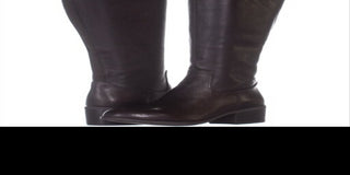 Botas femininas Alfani Briaah Fabric bico redondo joelho alto marrom tamanho 8,5 m