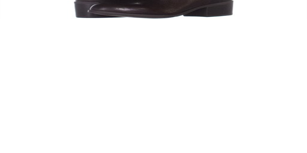 Botas femininas Alfani Briaah Fabric bico redondo joelho alto marrom tamanho 8,5 m