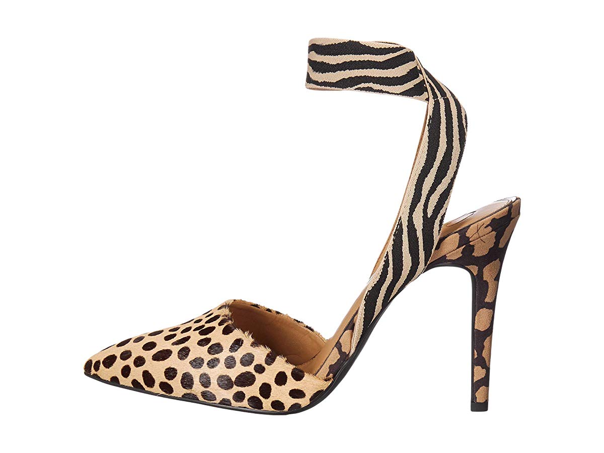 Jessica Simpson Sapato Feminino Perinna Animal Print Marrom Tamanho 8 M
