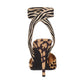 Jessica Simpson Sapato Feminino Perinna Animal Print Marrom Tamanho 8 M
