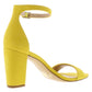 Sandálias femininas Kivah Solid Party Dress da INC International Concepts, amarelas, tamanho 7 M