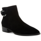 Steve Madden Sapatos Femininos Ringer Couro Biqueira Fechada Botas Fashion Preto Tamanho 7 M