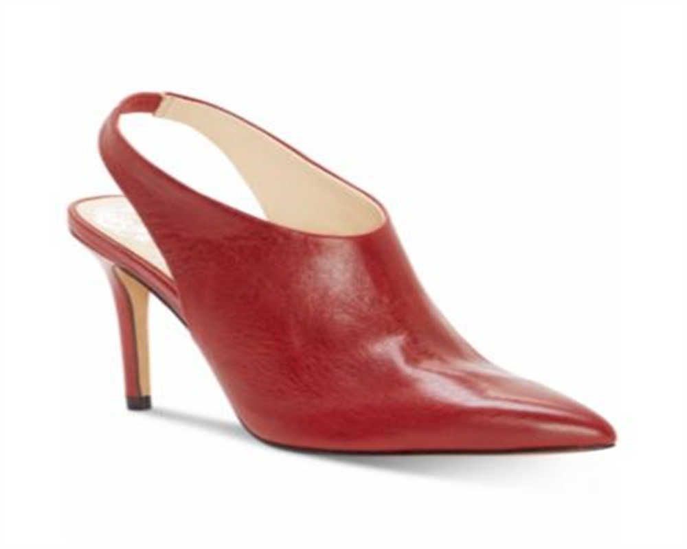 Vince Camuto Amnedra Lizard Scarpin Bico Fino SlingBack D-orsay Feminino Vermelho Tamanho -11 M