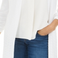 Karen Scott Cardigan Feminino Ponto Aberto Branco Tamanho P
