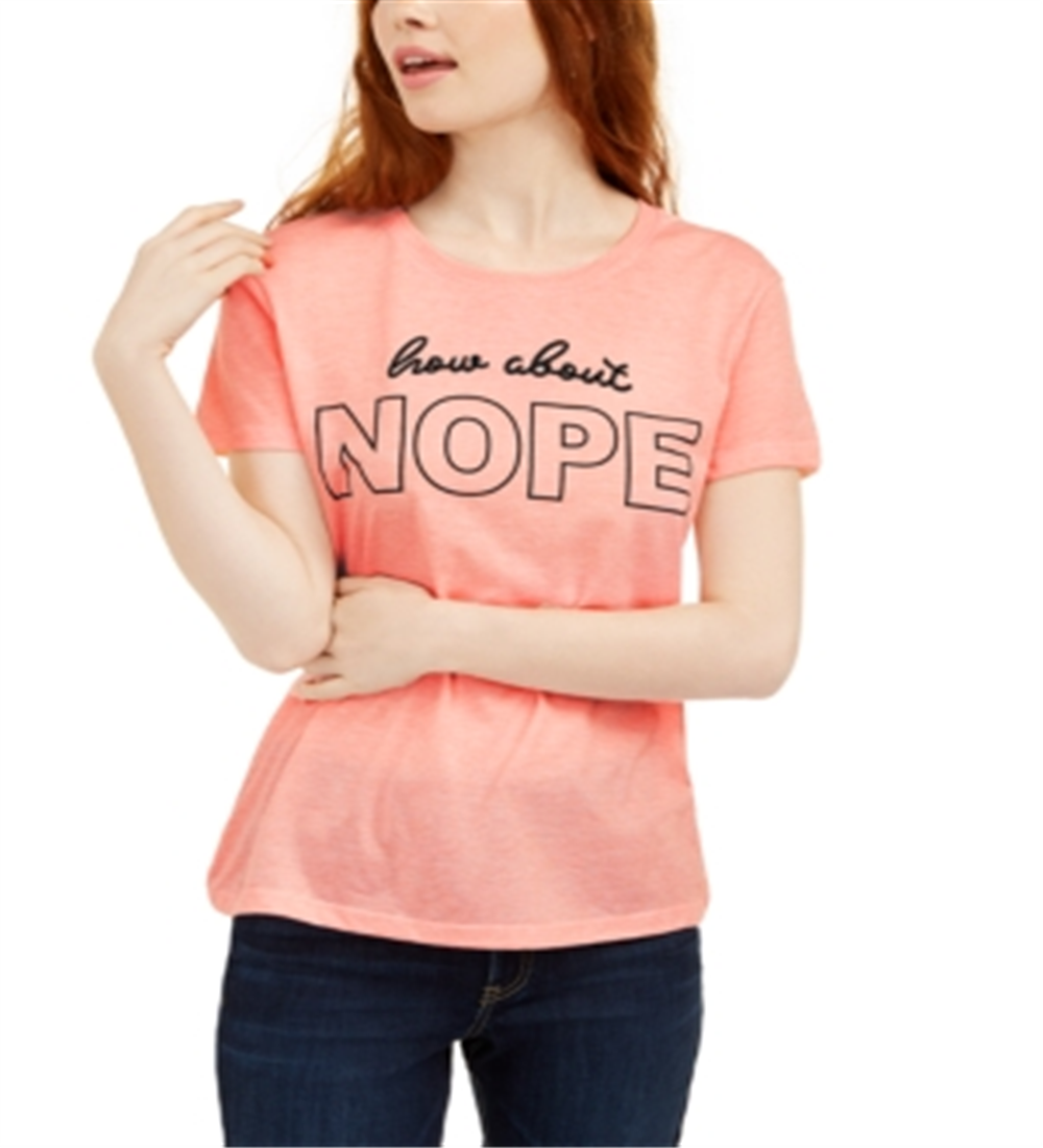 Camiseta Love Tribe Junior Nope Graphic Laranja Tamanho Grande