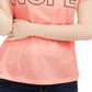 Camiseta Love Tribe Junior Nope Graphic Laranja Tamanho Grande