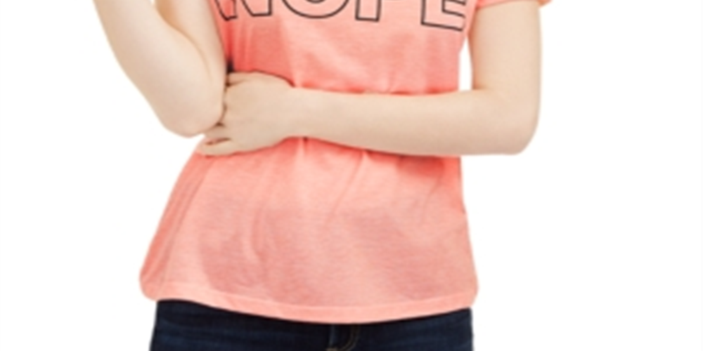 Camiseta Love Tribe Junior Nope Graphic Laranja Tamanho Grande
