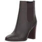 Botas femininas Kenneth Cole Justin Leather com bico amendoado e cano curto, tamanho 7,5 M