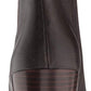 Botas femininas Kenneth Cole Justin Leather com bico amendoado e cano curto, tamanho 7,5 M