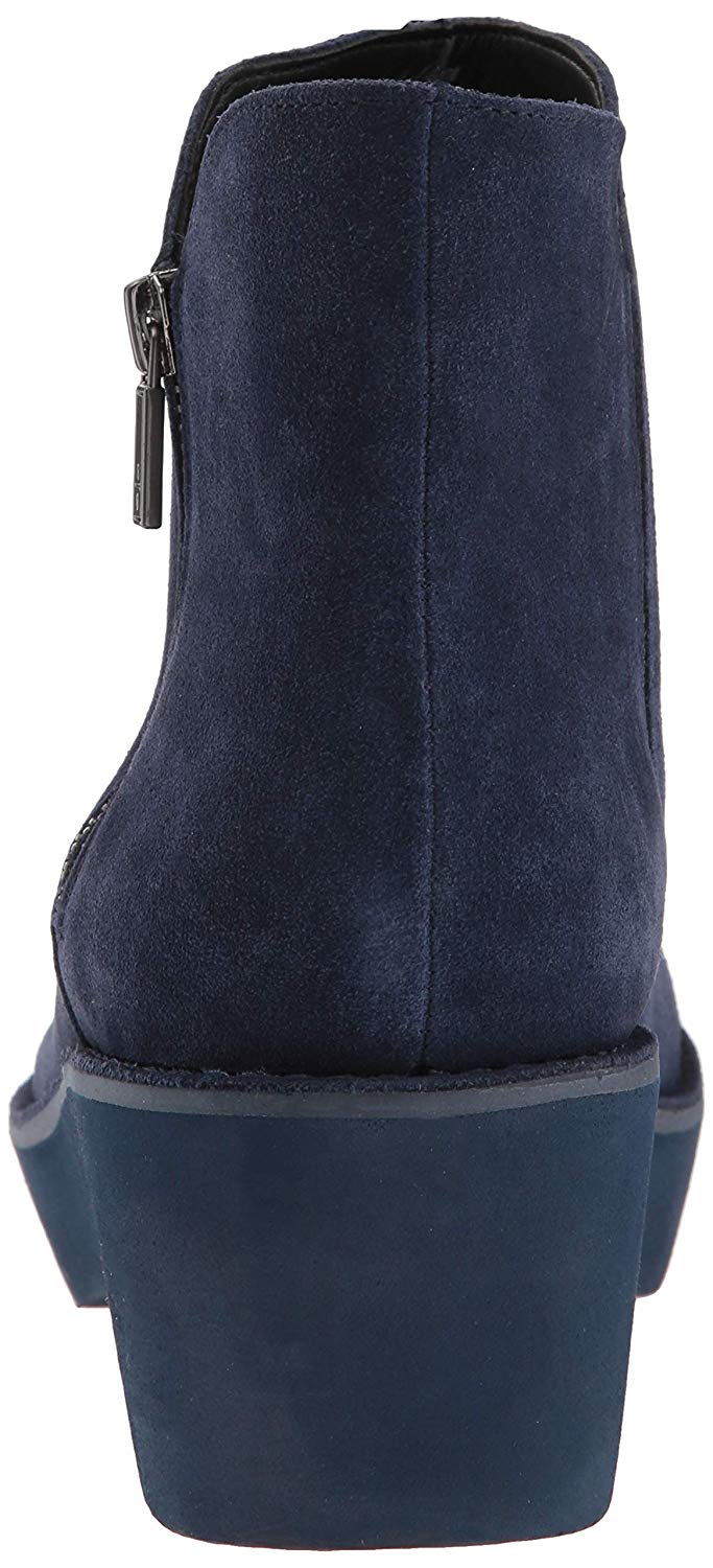 Botas femininas Kenneth Cole Reaction Prime Leather, tamanho 6 M, azul