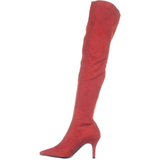 Botas femininas da INC International Concepts, bico fino, acima do joelho, tamanho 7,5 M, tecido BRIELLAF