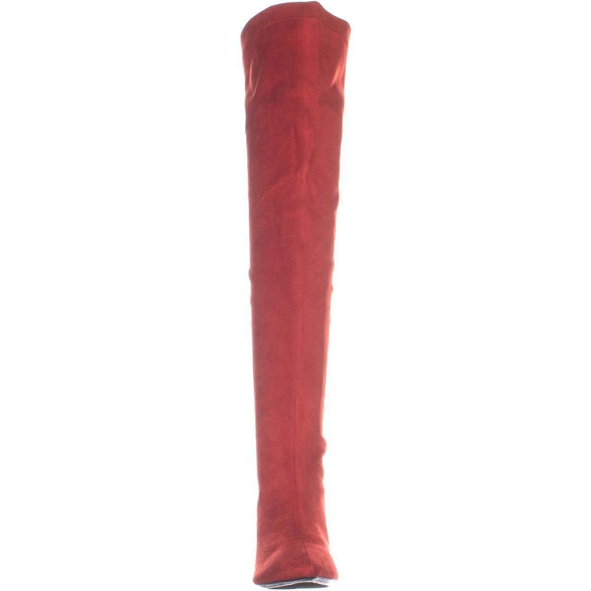 Botas femininas da INC International Concepts, bico fino, acima do joelho, tamanho 7,5 M, tecido BRIELLAF