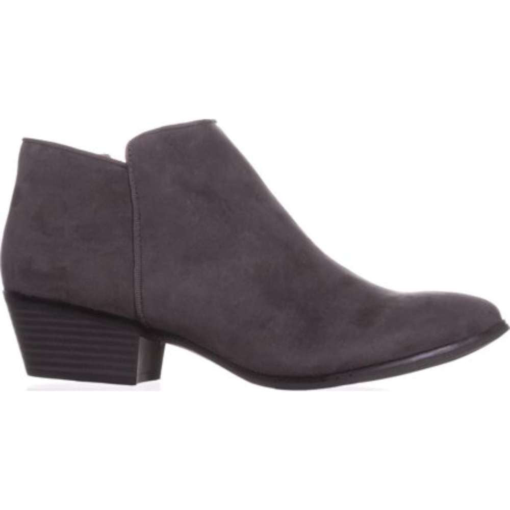 Botas femininas estilo &amp; co Wileyyf com bico fechado e cano curto, cinza, tamanho 12 M