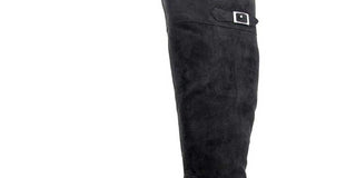 Botas de montaria femininas American Rag Adarra Wide Calf pretas tamanho 5,5 M