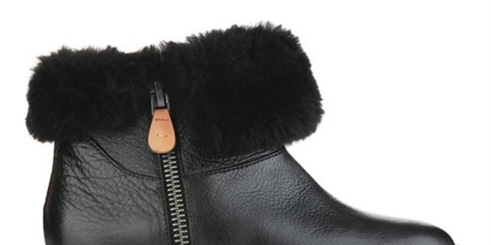 Bota feminina Hazel Levitt Kenneth Cole preta, tamanho 7,5 M