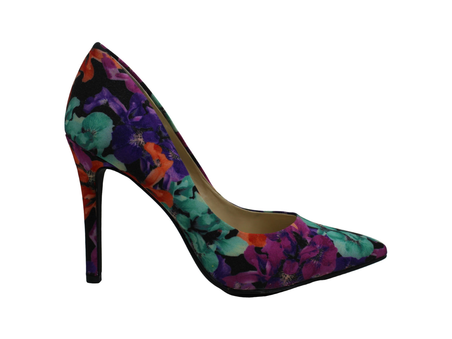 Jessica Simpson Cassani Canvas Sapatos Clássicos de Bico Fino Femininos Pretos Tamanho 7 M