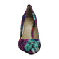 Jessica Simpson Cassani Canvas Sapatos Clássicos de Bico Fino Femininos Pretos Tamanho 7 M
