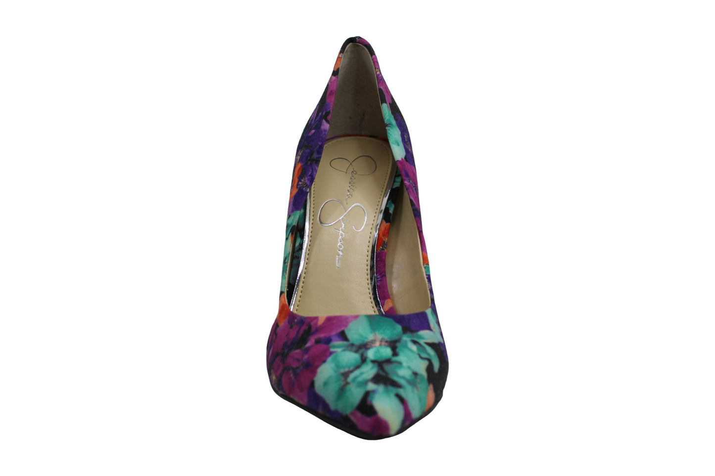Jessica Simpson Cassani Canvas Sapatos Clássicos de Bico Fino Femininos Pretos Tamanho 7 M
