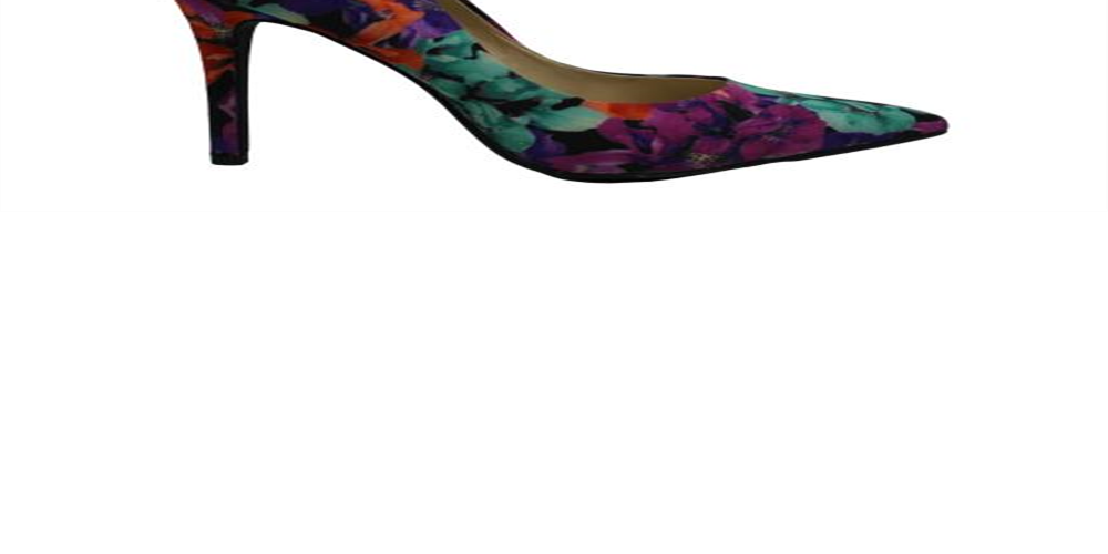 Jessica Simpson Cassani Canvas Sapatos Clássicos de Bico Fino Femininos Pretos Tamanho 7 M