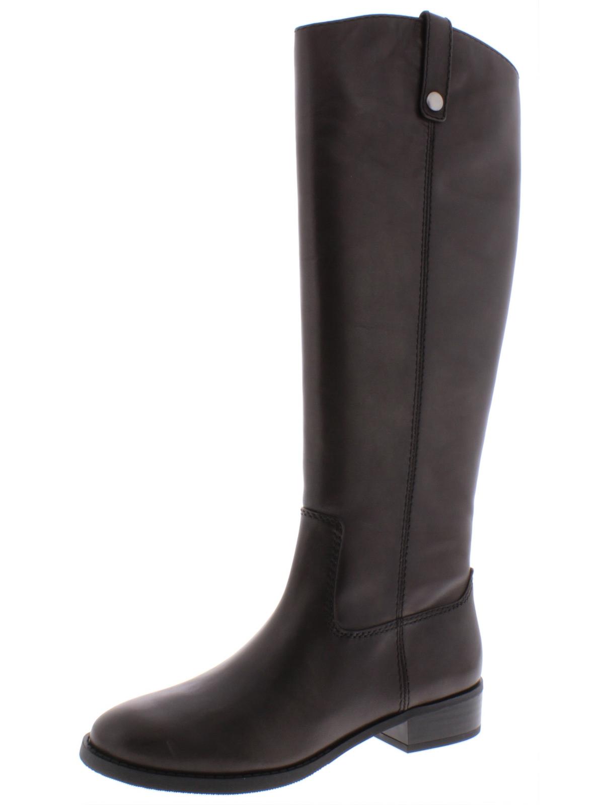 Botas de montaria altas femininas INC International Concepts Fawne Leather, cinza, tamanho 6,5 M