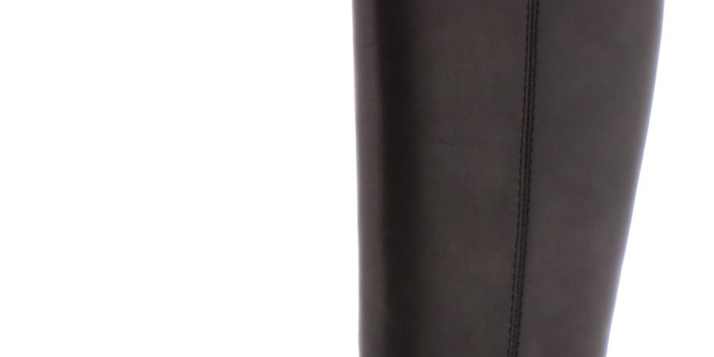 Botas de montaria altas femininas INC International Concepts Fawne Leather, cinza, tamanho 6,5 M