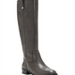 Botas de montaria altas femininas INC International Concepts Fawne Leather, cinza, tamanho 6,5 M