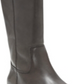 Botas de montaria altas femininas INC International Concepts Fawne Leather, cinza, tamanho 6,5 M