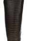 LifeStride Botas femininas de salto alto com zíper e bico redondo antiderrapante, estilo panturrilha larga, marrom, tamanho 9,5