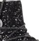 GBG Botas femininas Aylan Glitter Fashion pretas - Tamanho 9 M
