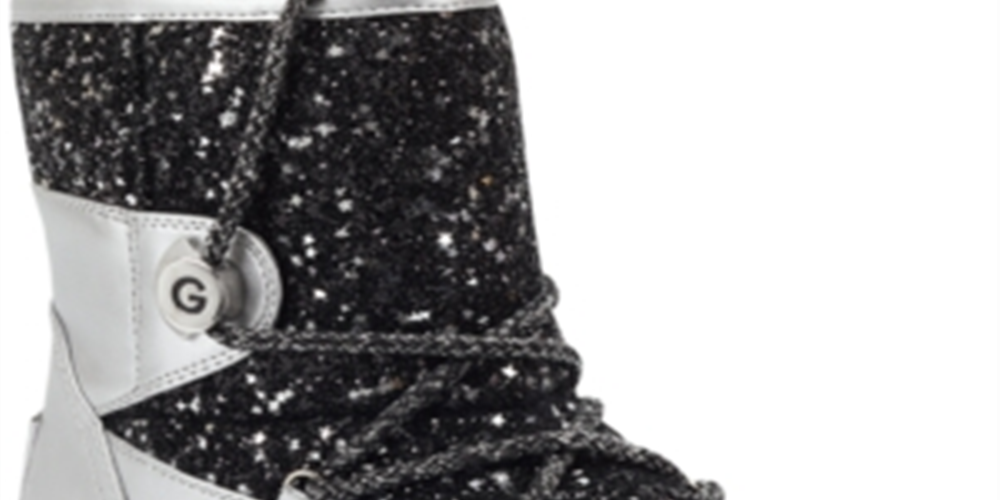 GBG Botas femininas Aylan Glitter Fashion pretas - Tamanho 9 M