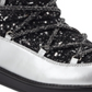 GBG Botas femininas Aylan Glitter Fashion pretas - Tamanho 9 M