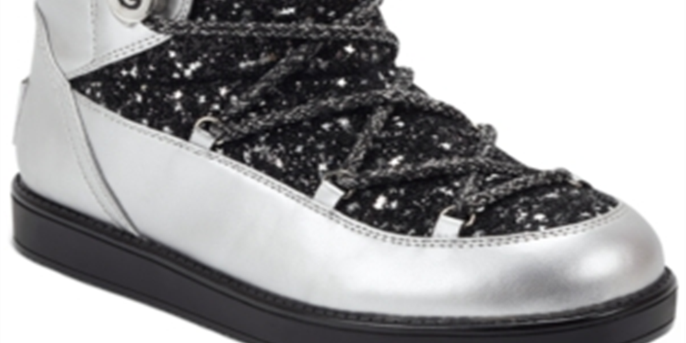 GBG Botas femininas Aylan Glitter Fashion pretas - Tamanho 9 M