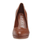 Calvin Klein Russet Premda Nappa Heels Feminino - Marrom Tamanho 8 M