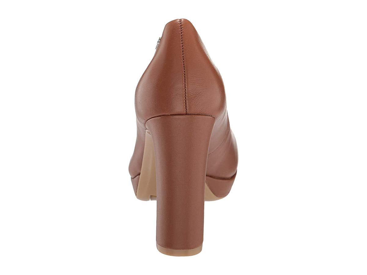 Calvin Klein Russet Premda Nappa Heels Feminino - Marrom Tamanho 8 M