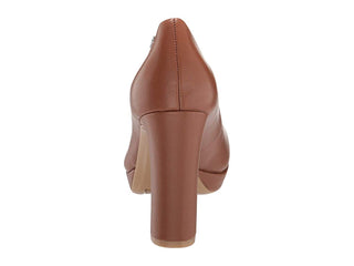 Calvin Klein Russet Premda Nappa Heels Feminino - Marrom Tamanho 8 M