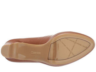 Calvin Klein Russet Premda Nappa Heels Feminino - Marrom Tamanho 8 M