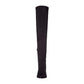 Botas femininas Steve Madden Jacey acima do joelho em couro sintético, pretas, tamanho 9 M
