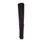 Botas femininas Steve Madden Jacey acima do joelho em couro sintético, pretas, tamanho 9 M