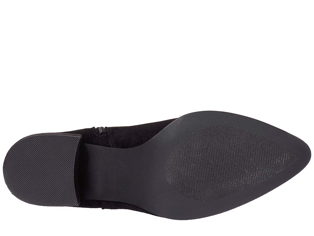 Botas femininas Steve Madden Jacey acima do joelho em couro sintético, pretas, tamanho 9 M